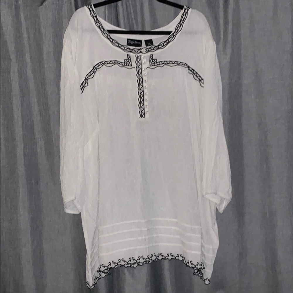 Maggie barnes white blouse
